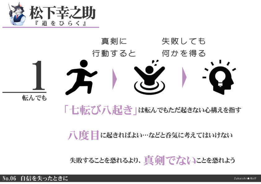 謙虚な気持ちで衆知を集める 松下幸之助 道をひらく 名言を図解化 図解師 ウルフの 図解の世界