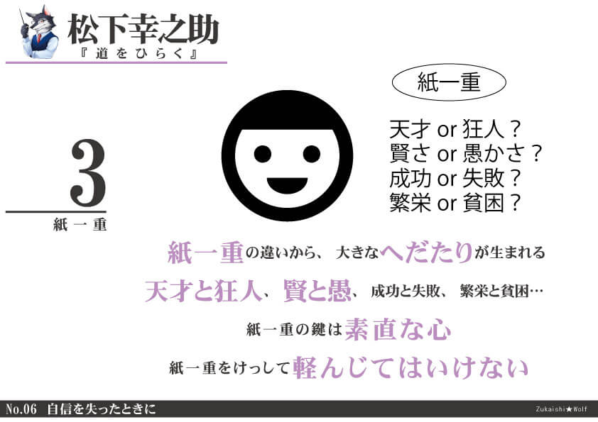 謙虚な気持ちで衆知を集める 松下幸之助 道をひらく 名言を図解化 図解師 ウルフの 図解の世界
